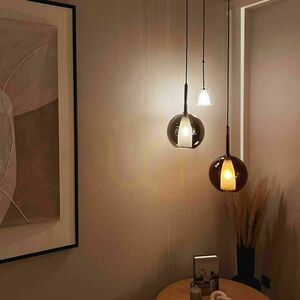 s.luce Belluna Smoky Glass 3-Light Pendant Chandelier Ø 40 cm small 5