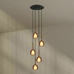 s.luce Belluna 5-Light Glass Pendant Lamp Ø60 cm Transparent E14 1 s.luce Belluna 5-Light Glass Pendant Lamp Ø60 cm Transparent E14 small 1