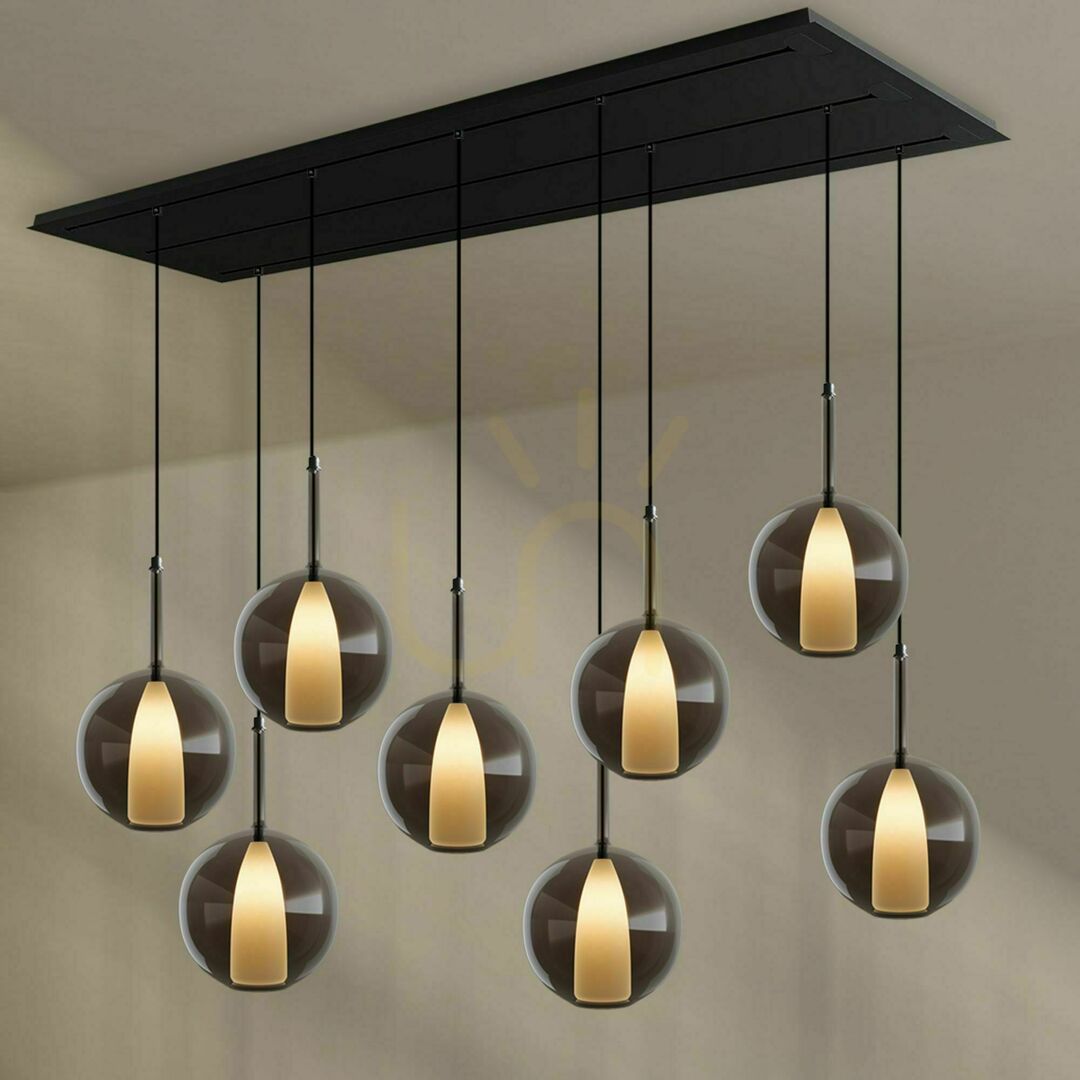 View s.luce Belluna 8-light transparent pendant chandelier for dining room s.luce Belluna 8-light transparent pendant chandelier for dining room