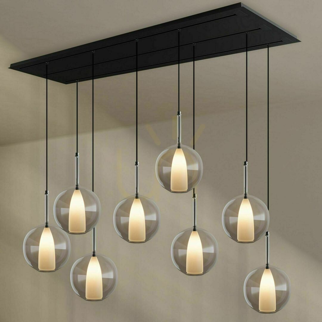 Preview s.luce Belluna 8-light transparent pendant chandelier for dining room s.luce Belluna 8-light transparent pendant chandelier for dining room
