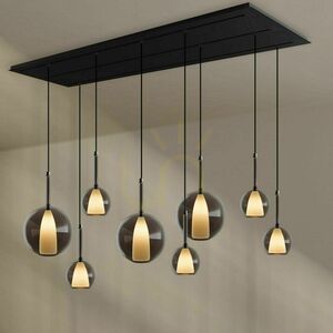s.luce Belluna 8-Light Brown Pendant Chandelier for Dining Room 3 s.luce Belluna 8-Light Brown Pendant Chandelier for Dining Room small 3