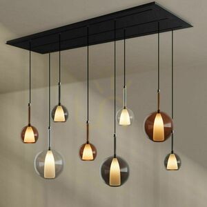 s.luce Belluna 8-Light Brown Pendant Chandelier for Dining Room 6 s.luce Belluna 8-Light Brown Pendant Chandelier for Dining Room small 6