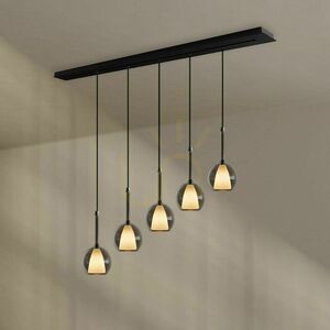 s.luce Belluna 5-light Glass Pendant Light Multicolor Dining Room Modern small 1