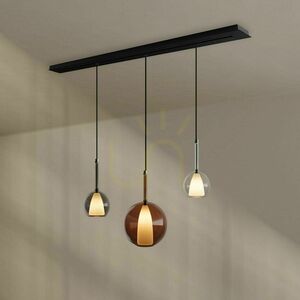 s.luce Belluna 3-Light Glass Pendant Lamp Multicolor Modern Ø24 cm small 4
