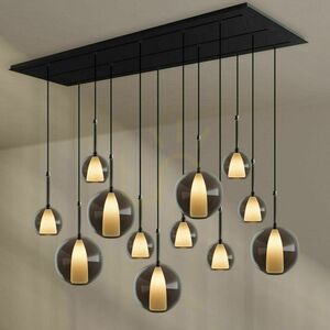 s.luce Belluna smoky glass 12-light chandelier 1 s.luce Belluna smoky glass 12-light chandelier small 1