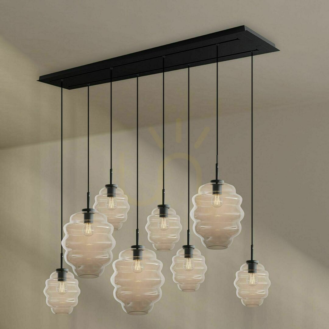 Show s.luce Echos 8-flammiger LED Kronleuchter Ø 18/25 cm Multicolor minimalistischer Stil s.luce Echos 8-flammiger LED Kronleuchter Ø 18/25 cm Multicolor minimalistischer Stil
