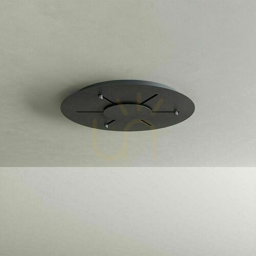 Check s.luce Echos 5-Light Gallery Chandelier Brown Glass Metal 60 cm
