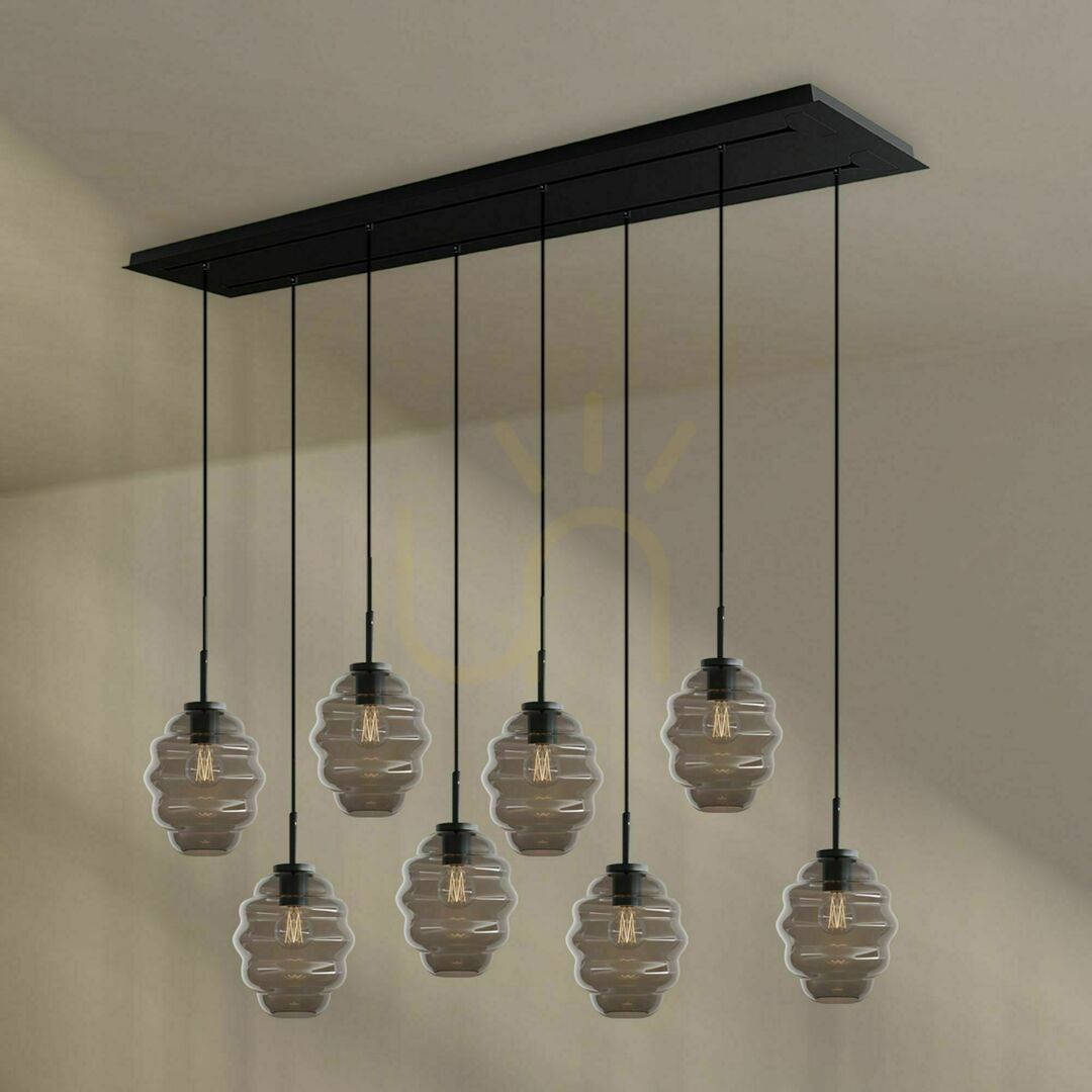 View s.luce Echos 8-flammiger Glaspendelleuchter transparent Ø18 cm Minimalistisch Modern s.luce Echos 8-flammiger Glaspendelleuchter transparent Ø18 cm Minimalistisch Modern