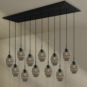 s.luce Echos 12-arm Glass Pendant Light Ø18 cm Transparent Dining Room small 4