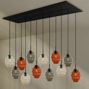 s.luce Echos 12-arm Glass Pendant Light Ø18 cm Transparent Dining Room small 7