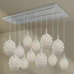 s.luce Echos 12-Light Dining Room Chandelier, Multicolor, Ø 18/25 cm small 10