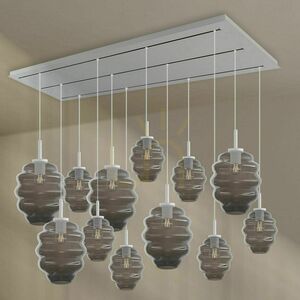 s.luce Echos 12-Light Dining Room Chandelier, Multicolor, Ø 18/25 cm small 9