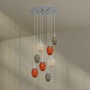 s.luce Echos 8-flammiger Glas-Kronleuchter weiß 80 cm minimalistisch 9 s.luce Echos 8-flammiger Glas-Kronleuchter weiß 80 cm minimalistisch small 9