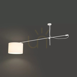 Nowodvorski VIPER 6640 white ceiling light with cantilever arm, 1×E27 small 2