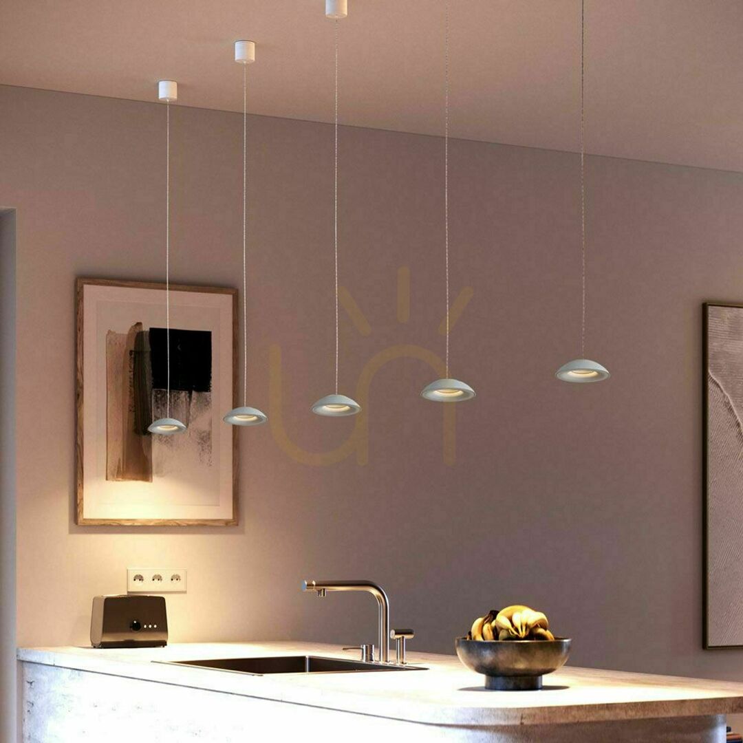 Check s.luce Santa Air 3-Light LED Pendant Light White 120 cm for Dining Room s.luce Santa Air 3-Light LED Pendant Light White 120 cm for Dining Room