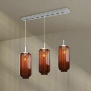 s.luce Velo 3-Light Glass Pendant Chandelier 18 cm Transparent Modern 6 s.luce Velo 3-Light Glass Pendant Chandelier 18 cm Transparent Modern small 6