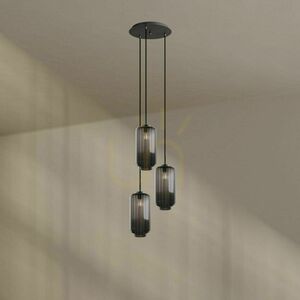 s.luce Velo 3-Light White Glass Pendant Lamp Ø 40 cm small 2
