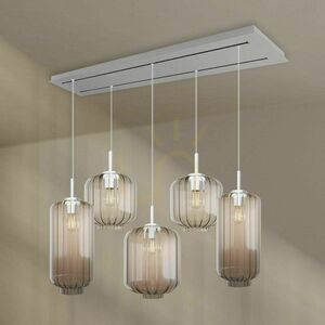 s.luce Velo Glass Pendant Light Chandelier 5-Light Dining Room Ø18/20/25 cm small 10