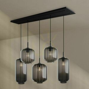 s.luce Velo Glass Pendant Light Chandelier 5-Light Dining Room Ø18/20/25 cm small 3