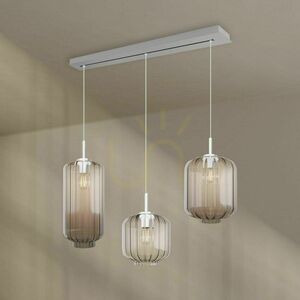 s.luce Velo 3-Light Glass Pendant Light for Dining Table, Ø 18/20/25 cm 8 s.luce Velo 3-Light Glass Pendant Light for Dining Table, Ø 18/20/25 cm small 8