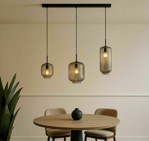 Check s.luce Velo 3-Light Dining Room Pendant Light Ø 18/20/25 cm Multicolor