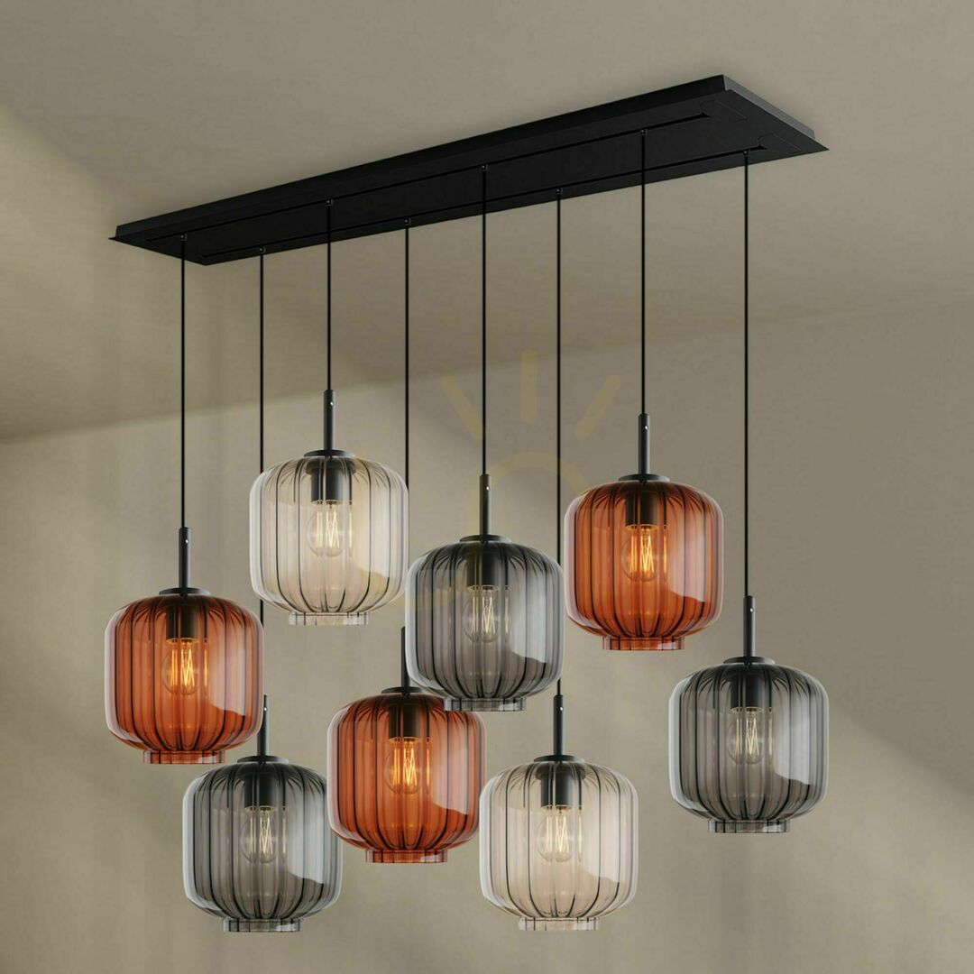 Show s.luce Velo 8-Light Multicolor Dining Room Chandelier Ø20 cm s.luce Velo 8-Light Multicolor Dining Room Chandelier Ø20 cm