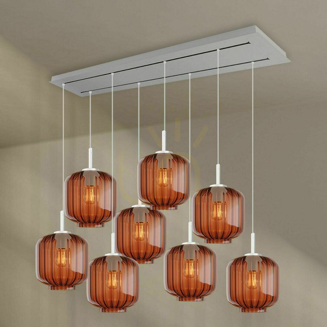 Check s.luce Velo 8-Light Multicolor Dining Room Chandelier Ø20 cm s.luce Velo 8-Light Multicolor Dining Room Chandelier Ø20 cm