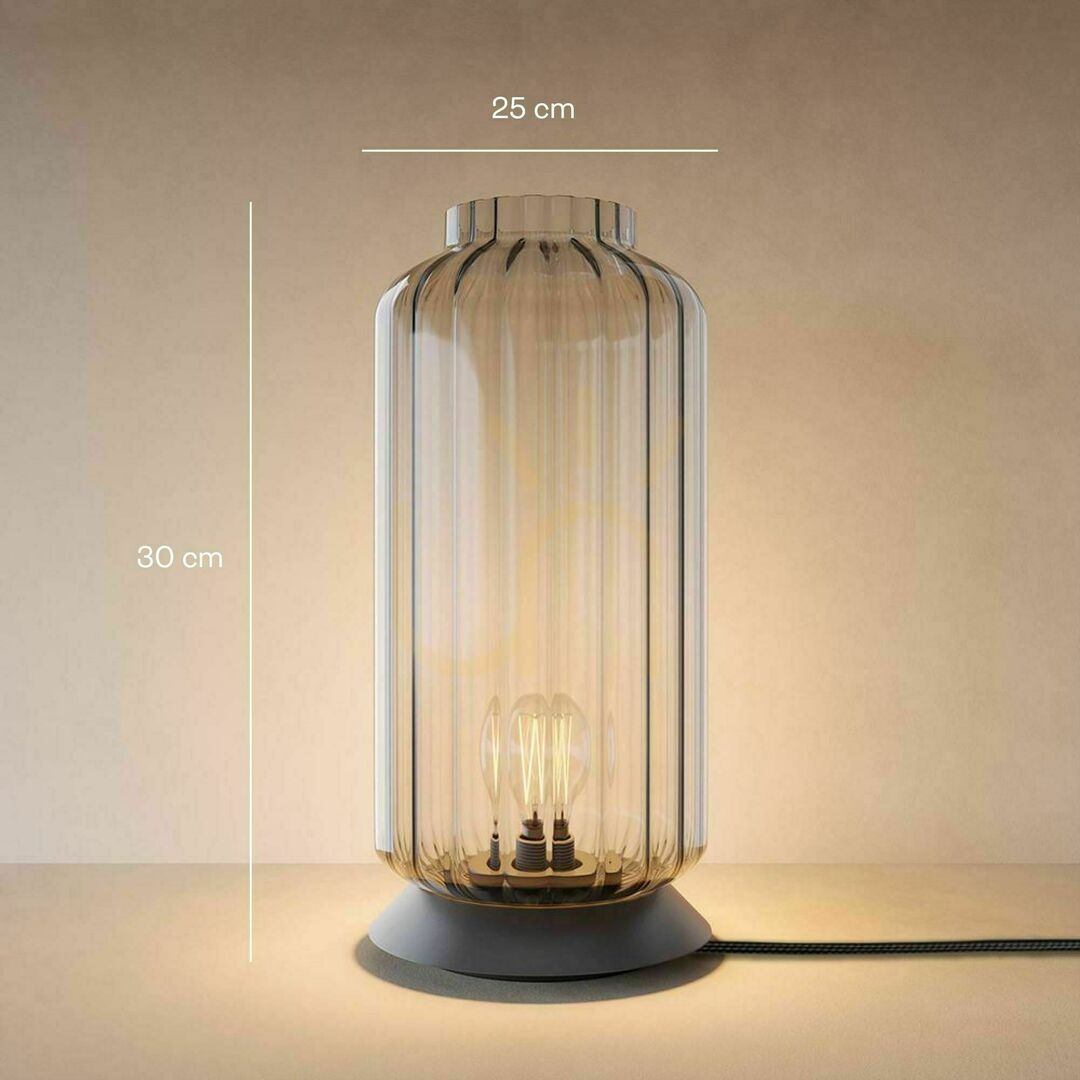 Preview s.luce Velo Glass Table Lamp Transparent 25 cm E27 Dimmable with Switch s.luce Velo Glass Table Lamp Transparent 25 cm E27 Dimmable with Switch