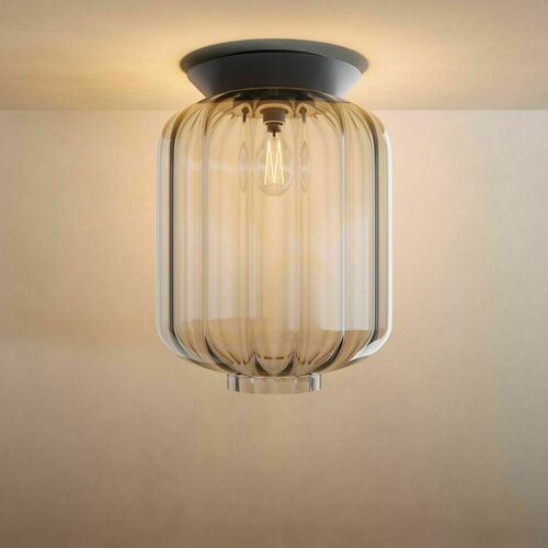 Check s.luce Velo clear glass ceiling light, E27, 25 cm