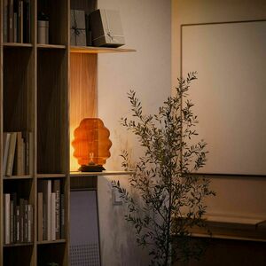 s.luce Echos Brown Glass Table Lamp, E27, 31 cm High small 11