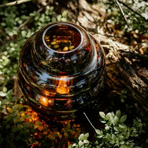 s.luce Echos Brown Glass Table Lamp, E27, 31 cm High small 6