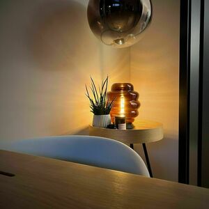 s.luce Echos Brown Glass Table Lamp, E27, 31 cm High small 9