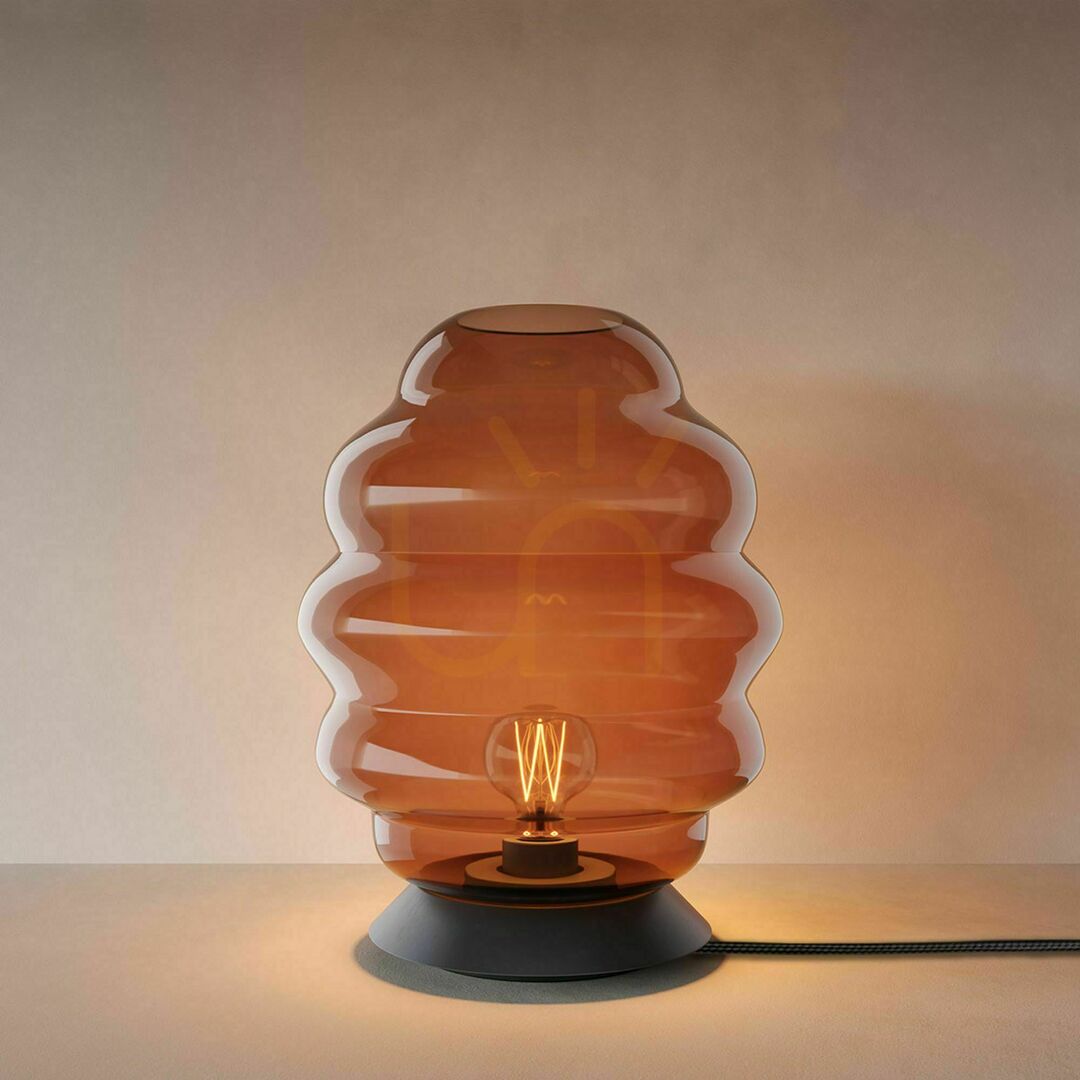 Preview s.luce Echos Glass Table Lamp E27 Transparent Oval Modern 31 cm s.luce Echos Glass Table Lamp E27 Transparent Oval Modern 31 cm