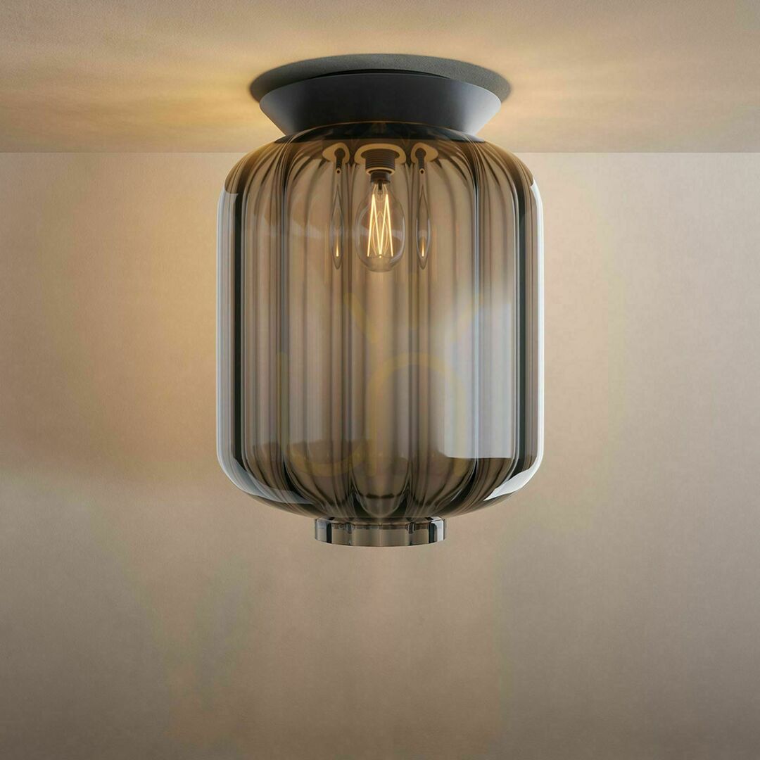 Check s.luce Velo Glas Deckenleuchte E27 Transparent 18 cm Modern s.luce Velo Glas Deckenleuchte E27 Transparent 18 cm Modern