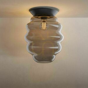 s.luce Echos Glass Flush Ceiling Light E27 Transparent 25 cm small 4
