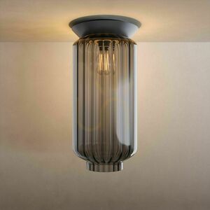 s.luce Velo Brown Glass Metal Flush Ceiling Light E27 25 cm small 8