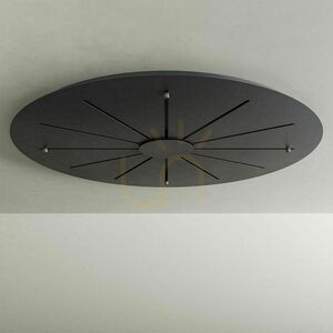 s.luce Velo 20-Light Brown Glass Metal Pendant Light Ø120 cm small 13