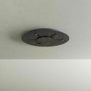 s.luce Velo 5-Light Black Glass Chandelier, 60 cm Diameter 12 s.luce Velo 5-Light Black Glass Chandelier, 60 cm Diameter small 12