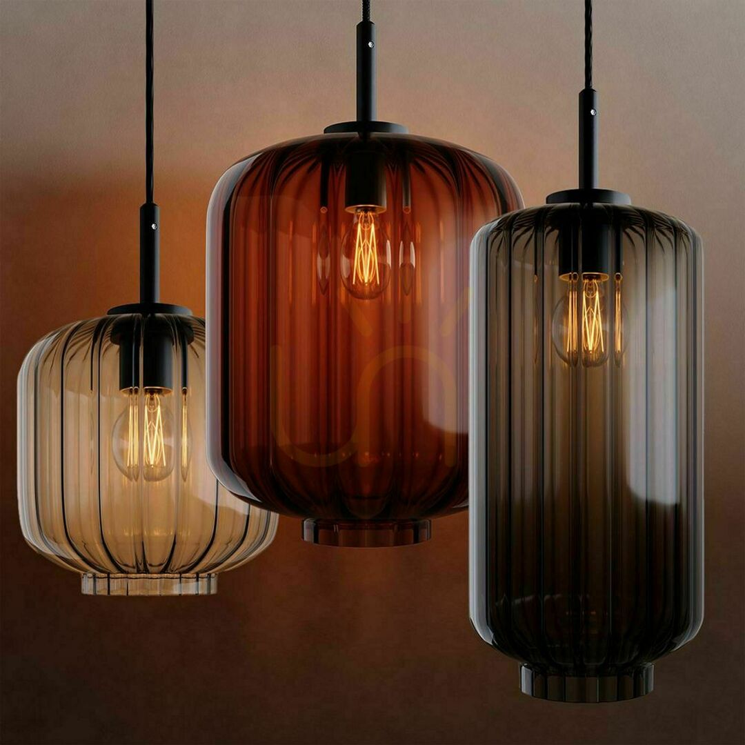 Check s.luce Velo 8-arm chandelier glass transparent modern 8-light E27 s.luce Velo 8-arm chandelier glass transparent modern 8-light E27