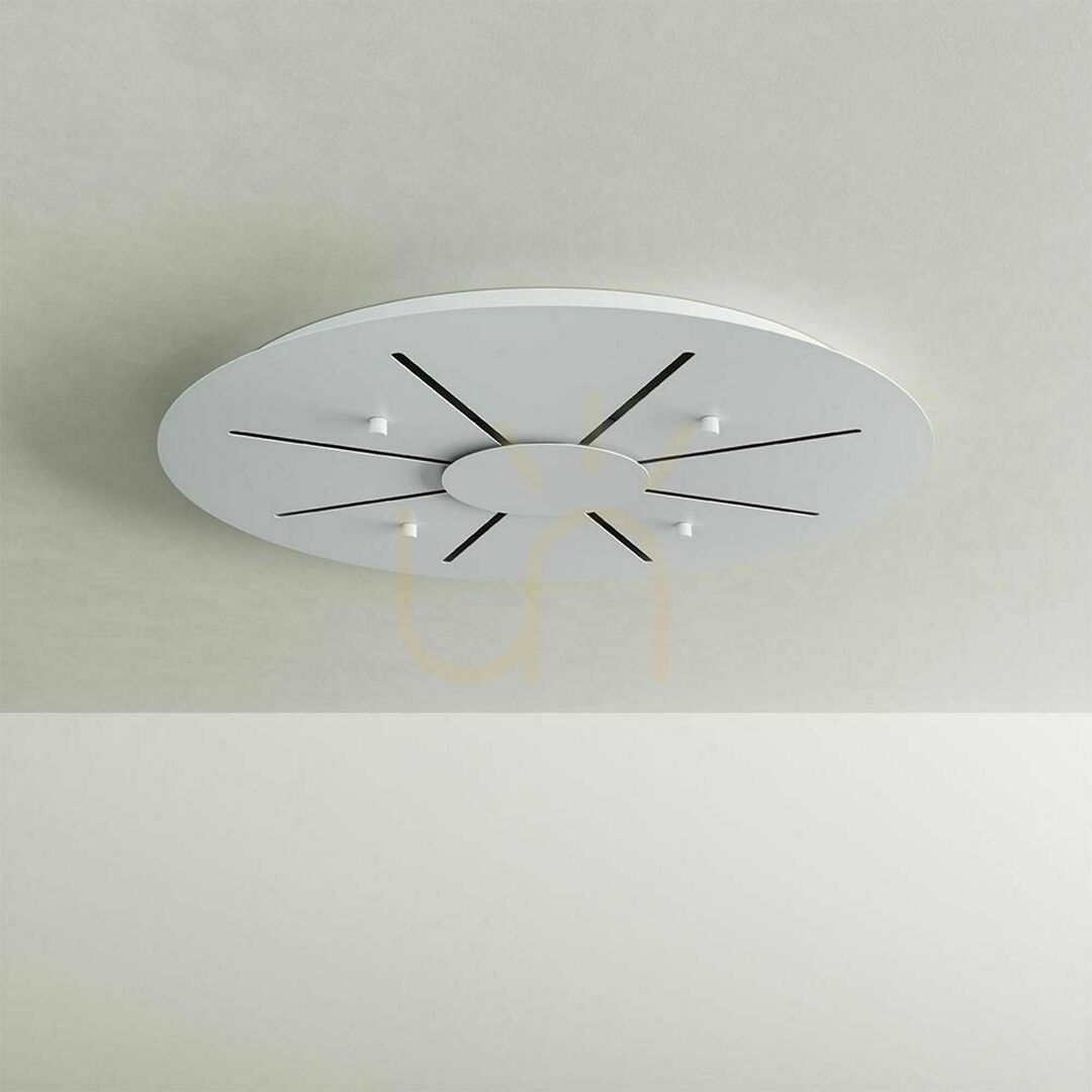Preview s.luce Velo 8-flammige Glas-Hängeleuchte Schwarz, modern, Ø 80 cm s.luce Velo 8-flammige Glas-Hängeleuchte Schwarz, modern, Ø 80 cm