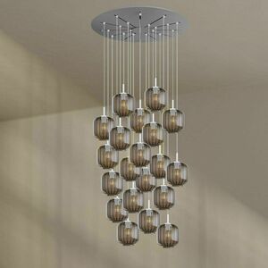 s.luce Velo 20-arm Glass Chandelier White Ø 120 cm 9 s.luce Velo 20-arm Glass Chandelier White Ø 120 cm small 9