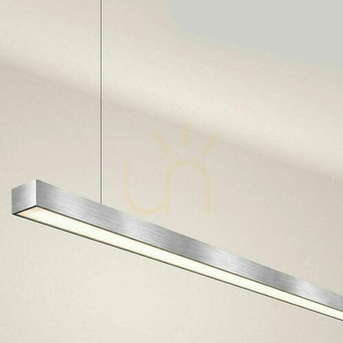 Check s.luce Oris LED Linear Pendant Light XL Silver 4000K 160W Office