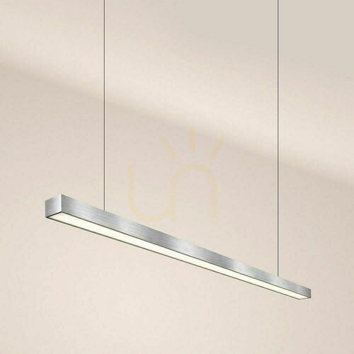 Check s.luce Oris LED Linear Pendant Light XL Silver 4000K Office Aluminum