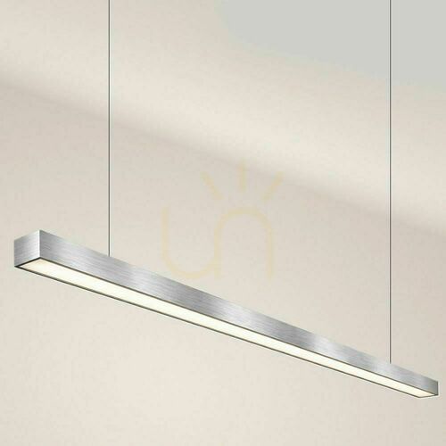 Check s.luce Oris LED Lineare Pendelleuchte XL Silber 4000K Aluminium Modern