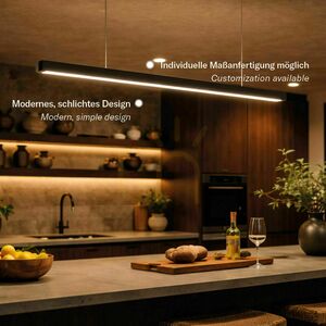 s.luce Oris LED Linear Pendant Light XL Black 4000K 120 cm 1 s.luce Oris LED Linear Pendant Light XL Black 4000K 120 cm small 1
