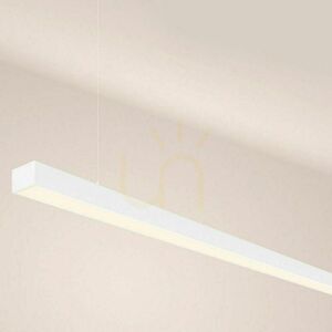 s.luce Oris linear LED pendant light 160 cm, white, 2700K, 64W, dimmable with remote small 16