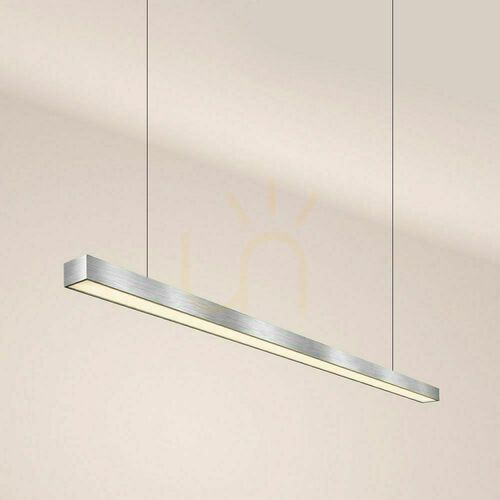 Check s.luce Oris Linear LED Pendelleuchte Silber 2700K Dimmbar 80W