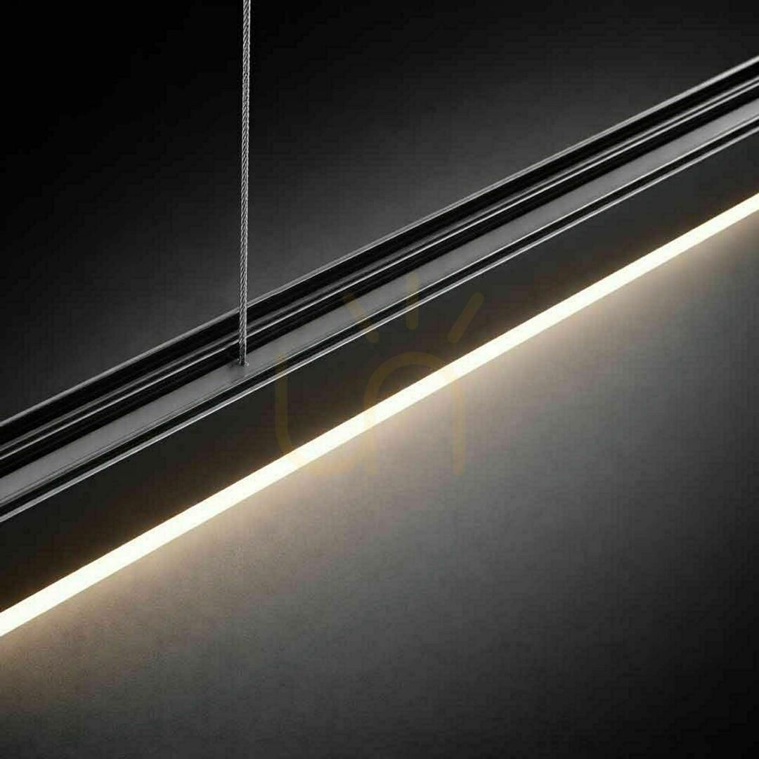 Display s.luce Oris Linear LED Pendant Light Black Aluminium 2700K s.luce Oris Linear LED Pendant Light Black Aluminium 2700K