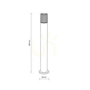 Ribo Gray Garden Light IP54 1 XE27 small 8