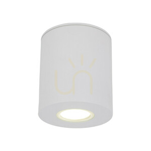 Orion M White Ceiling Light 1 XGU10 IP44 small 4